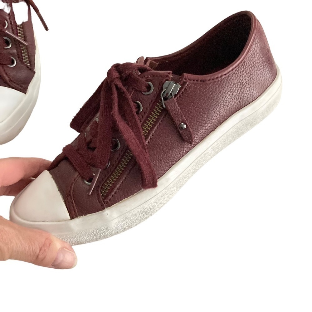 Coach Burgundy Empire Zipper Sneakers - Picture 5 of 12